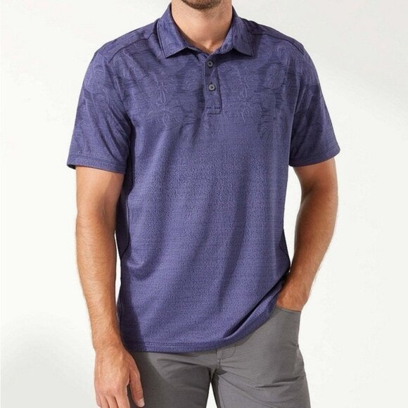 Tommy Bahama IslandZone Palm Coast Tropic Fade Short Sleeve Polo Shirt Medium - Picture 1 of 11